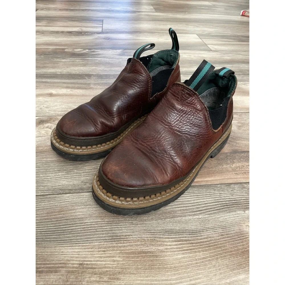 Georgia Boot Giant Romeo GR262 Mens Work Boots Brown Leather 7.5W